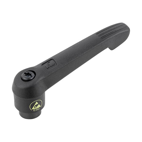 Adjustable handle, antistatic, M06 internal threads, Handle length 65mm